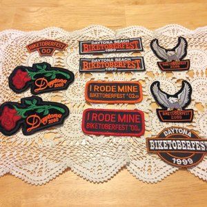 Vintage Biker Patches, very cool Biketoberfest and Daytona